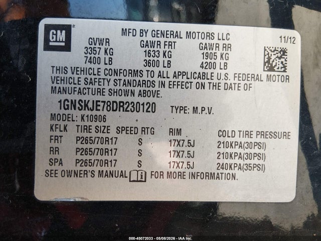 Chevrolet Suburban 1500 Lt