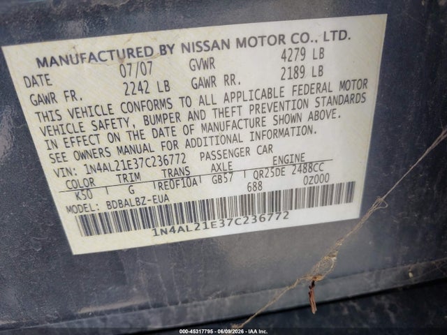Nissan Altima 2.5 S
