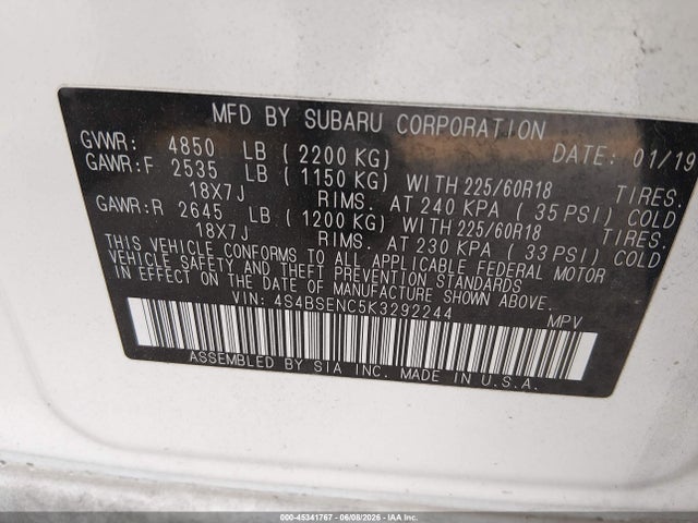 Subaru Outback 3.6r Limited