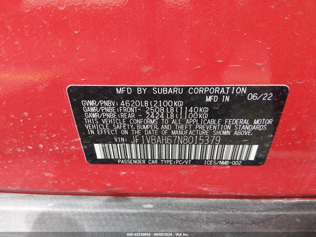 Subaru WRX Premium