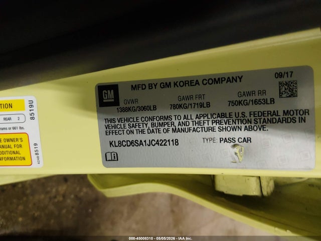 Chevrolet Spark 1lt Cvt