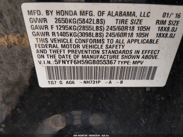 Honda Pilot Ex-l