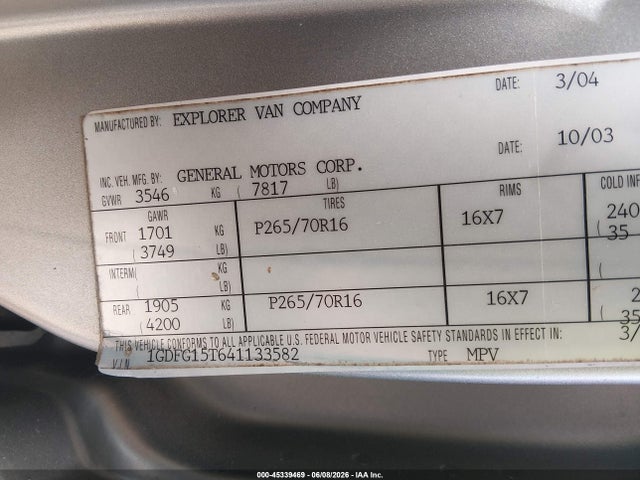 GMC Savana Upfitter
