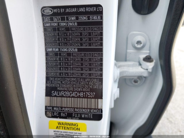 Land Rover Range Rover Evoque Pure