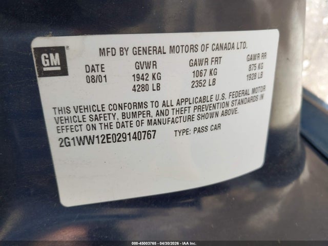 Chevrolet Monte Carlo Ls