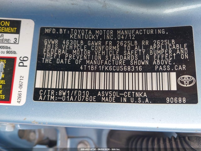 Toyota Camry Le