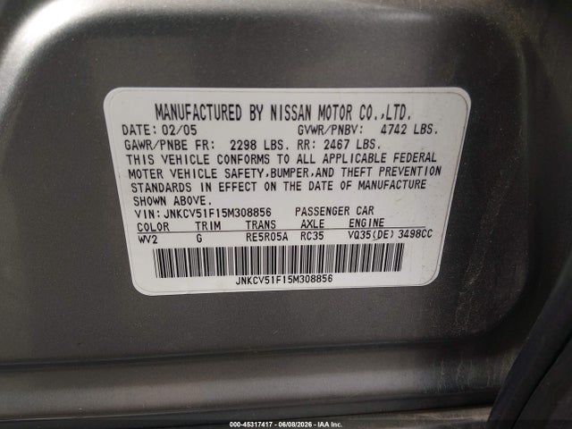 INFINITI G35x