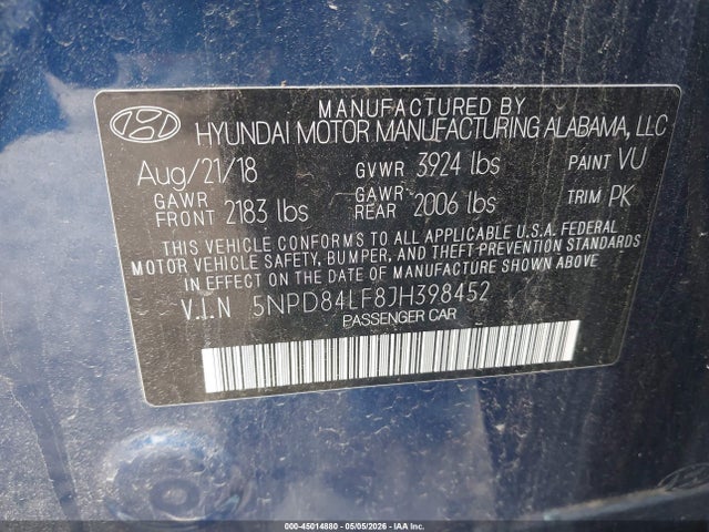 Hyundai ELANTRA Sel