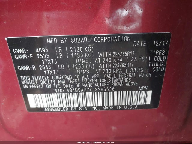 Subaru Outback 2.5i Premium