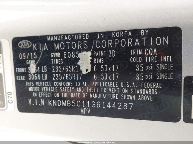 Kia Sedona Lx