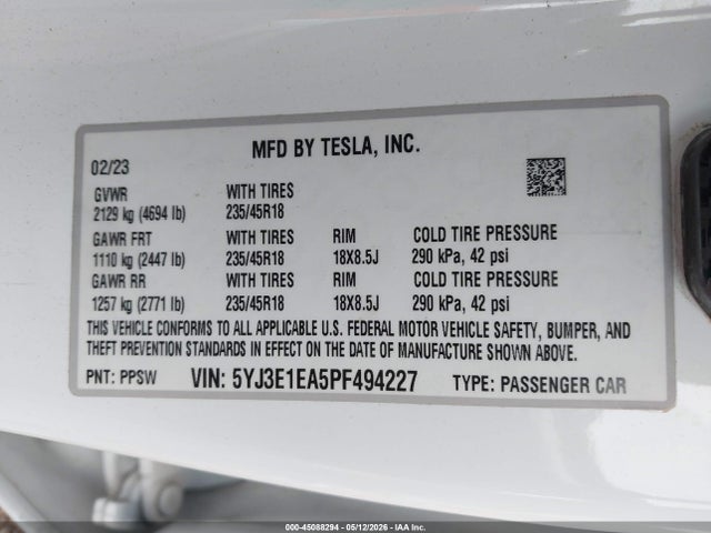 Tesla Model 3 Rear-wheel Drive