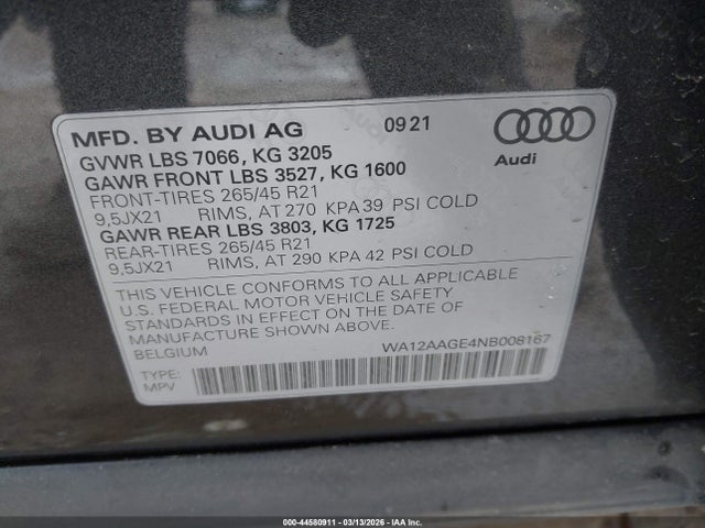 Audi e-tron Premium Plus S Line Quattro