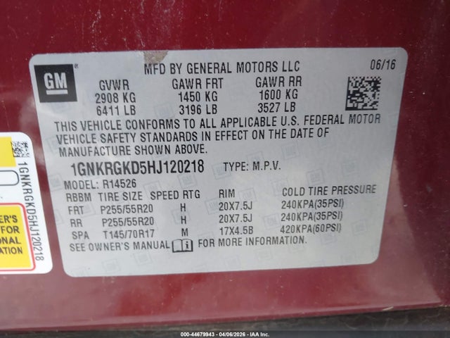 Chevrolet Traverse 1lt