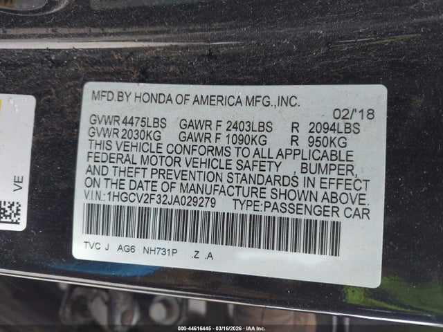 Honda Accord Sport 2.0t
