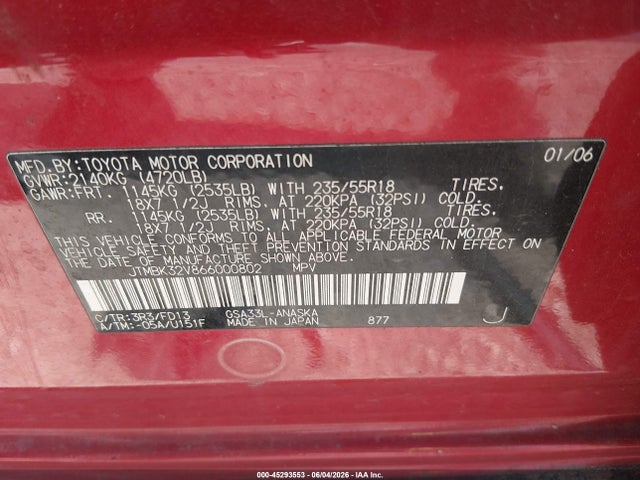 Toyota RAV4 Sport V6