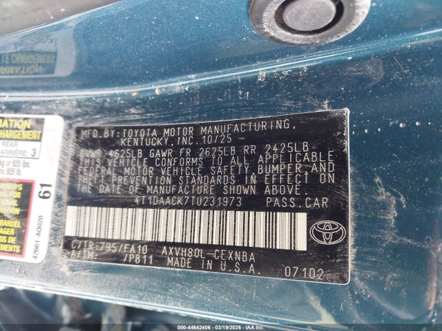 Toyota Camry Le