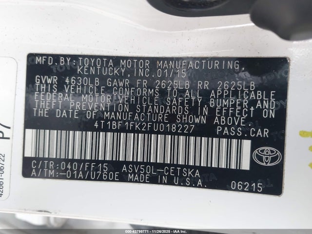 Toyota Camry Se