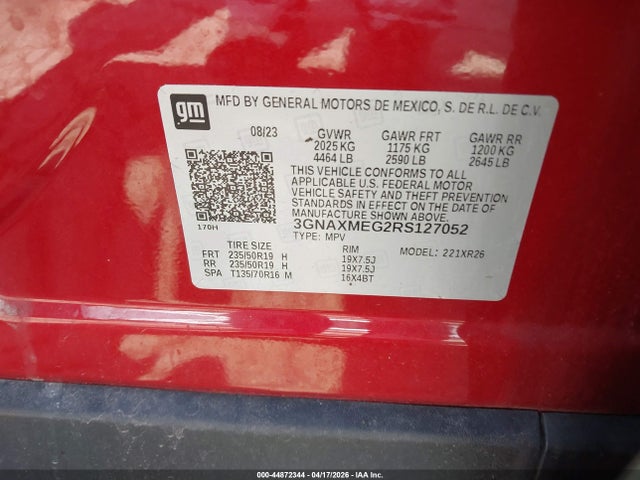 Chevrolet Equinox Fwd Rs
