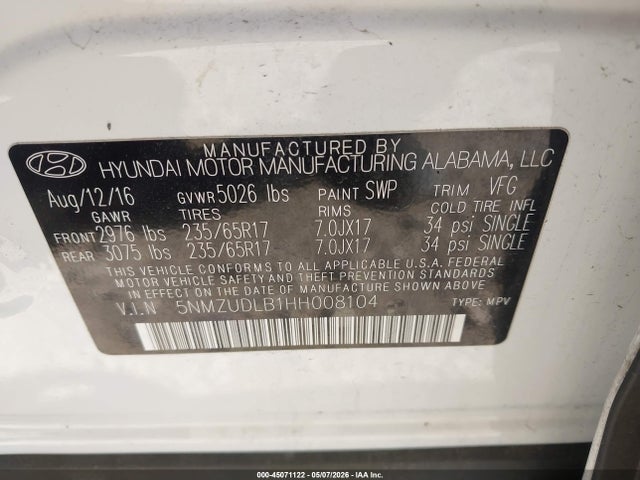 Hyundai SANTA FE 2.4l