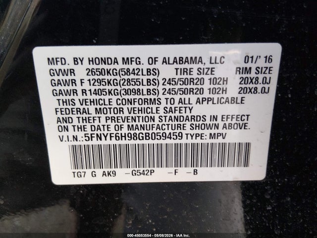 Honda Pilot Touring