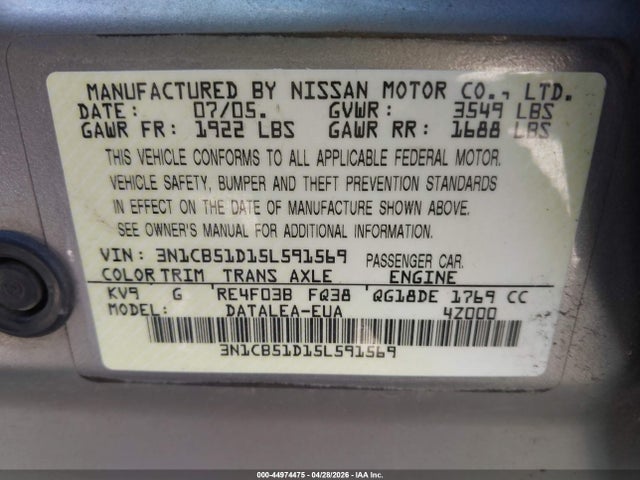 Nissan Sentra 1.8s