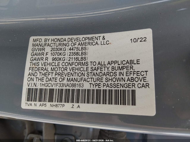 Honda Accord Sport