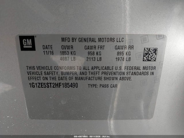 Chevrolet Malibu 1lt