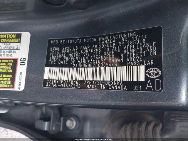 Toyota Corolla Le