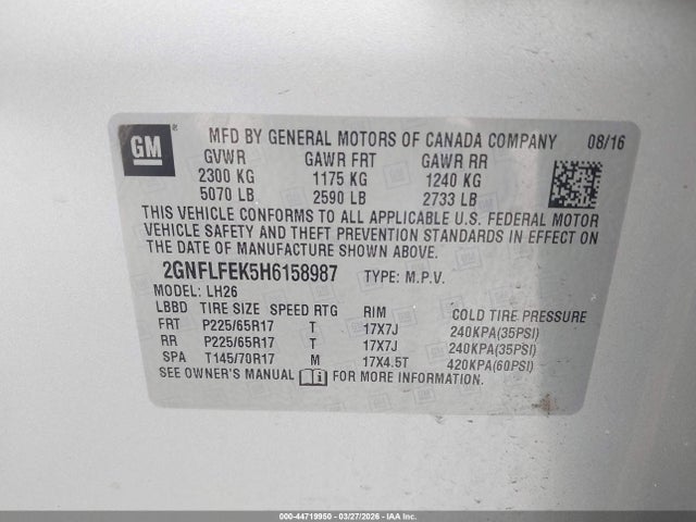 Chevrolet Equinox Lt