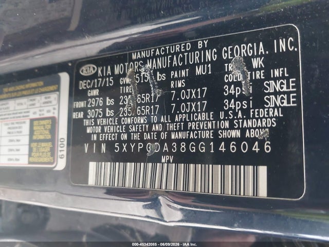Kia Sorento 2.4l Lx