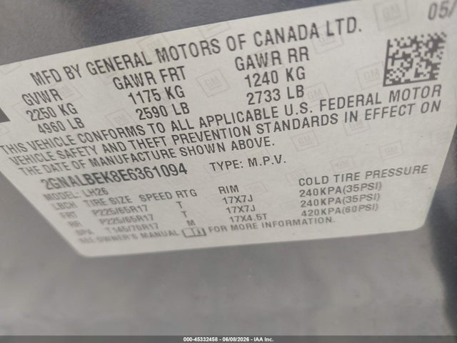 Chevrolet Equinox Lt