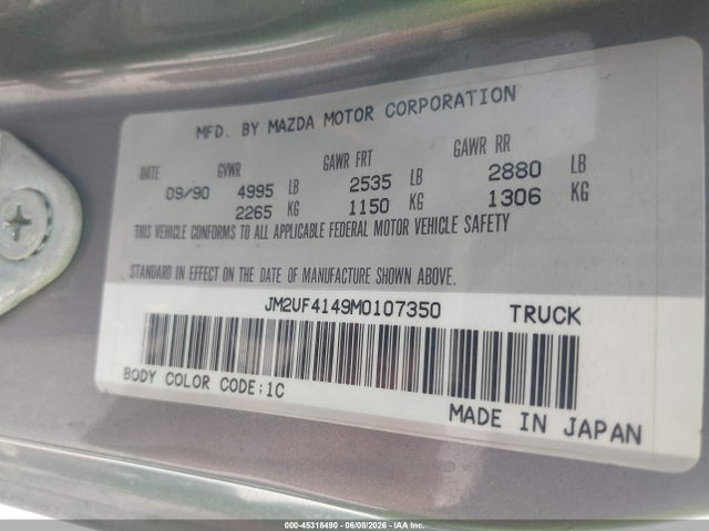 Mazda B Series Short Body