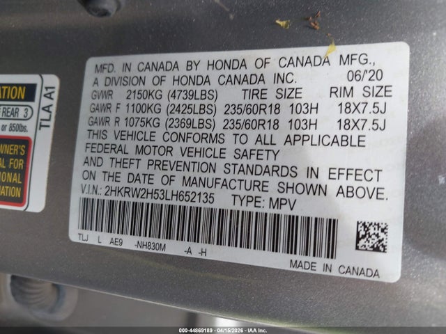 Honda CR-V Awd Ex