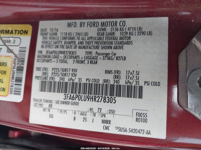 Ford Fusion Se