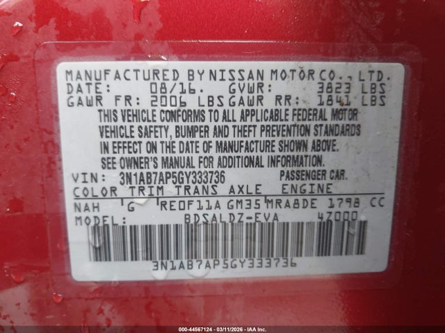 Nissan Sentra Sv