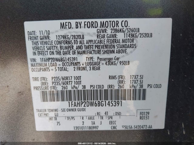 Ford Taurus Se
