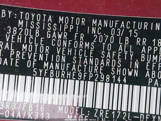 Toyota Corolla Le