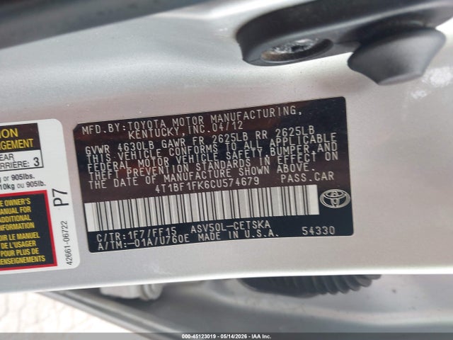 Toyota Camry Se