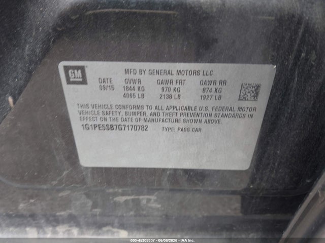 Chevrolet Cruze 1lt Auto