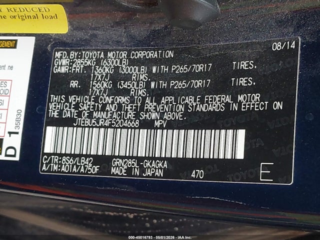 Toyota 4Runner Sr5 Premium