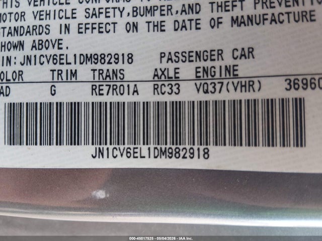 INFINITI G37x