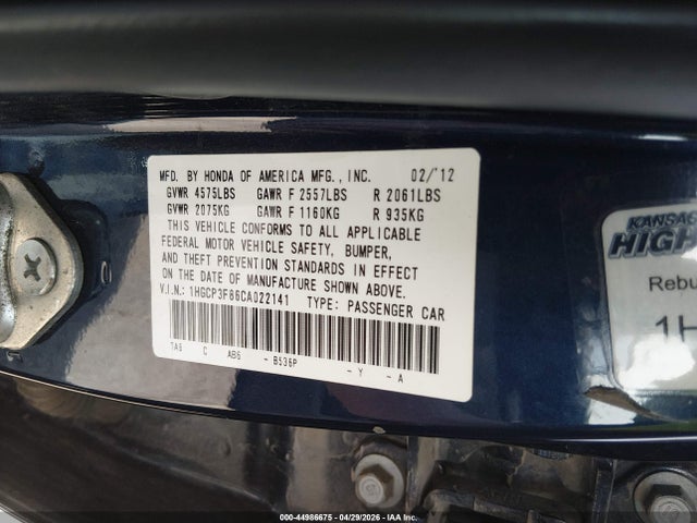 Honda Accord 3.5 Ex-l