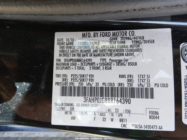 Ford Fusion Sel