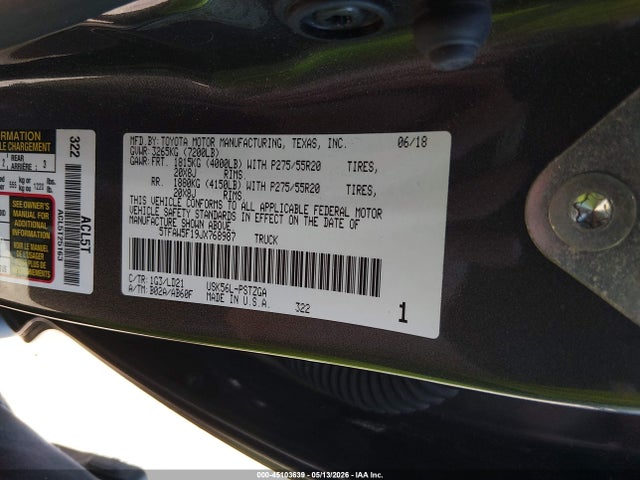 Toyota Tundra 1794 5.7l V8