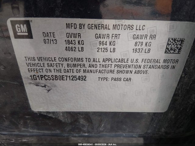 Chevrolet Cruze 1lt Auto