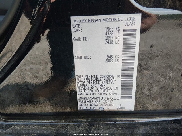 Nissan Altima Sr Fwd