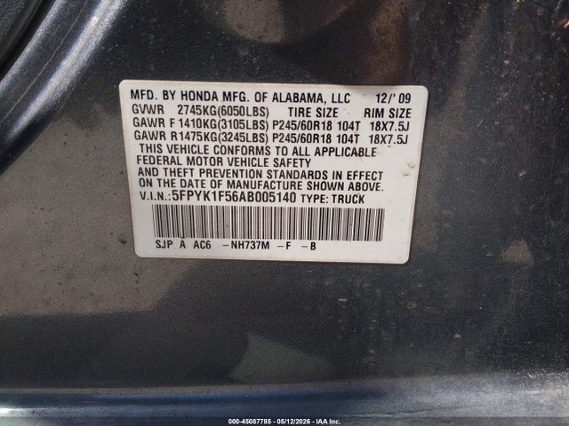 Honda Ridgeline Rtl