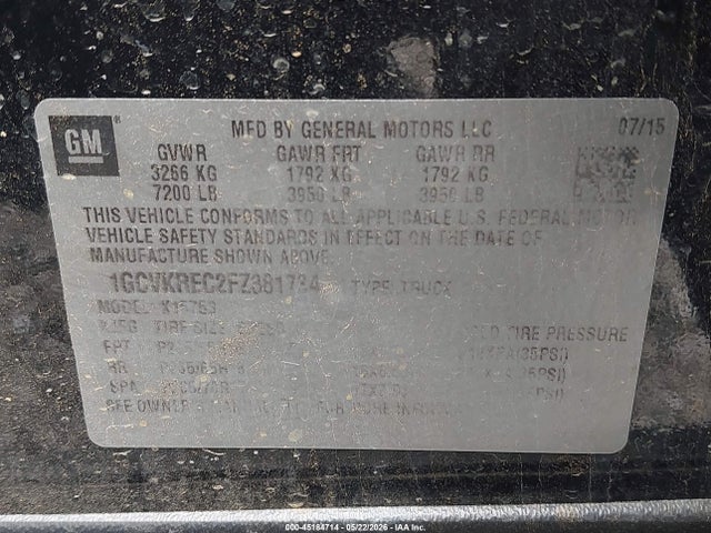 Chevrolet Silverado 1500 1lt