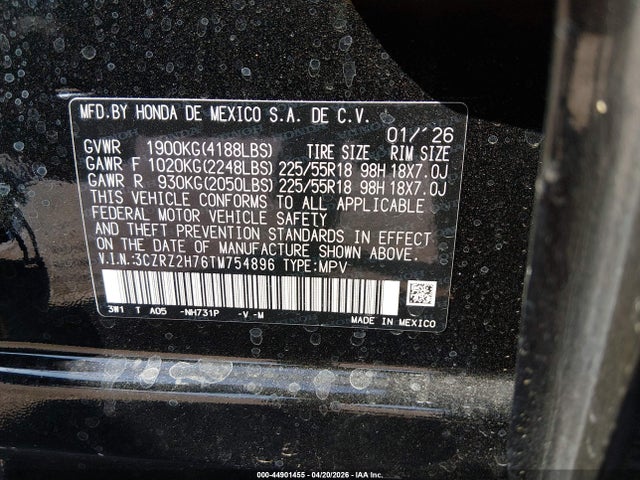Honda HR-V Awd Ex-l