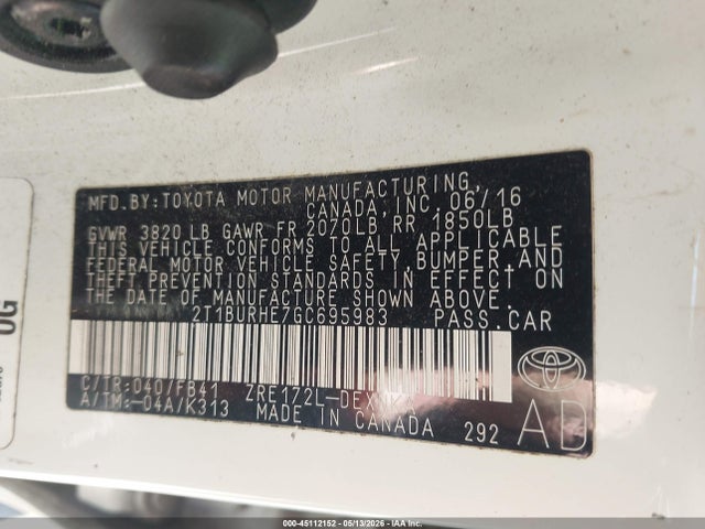 Toyota Corolla Le